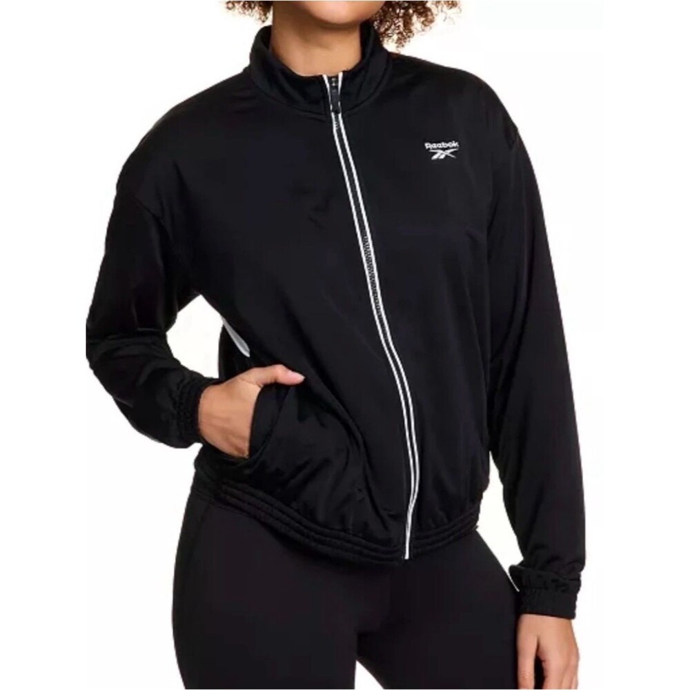 Reebok Black and White Track Jacket